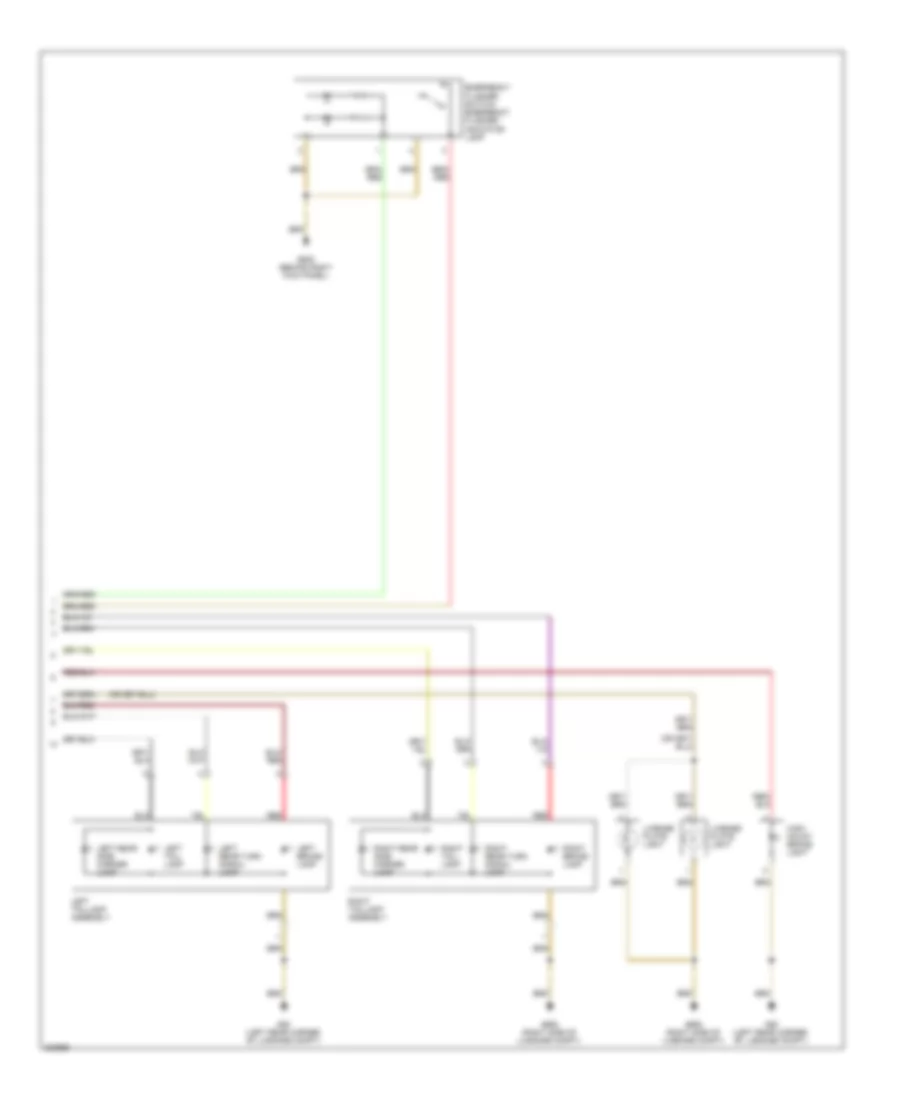 Exterior Lamps Wiring Diagram 2 of 2 for Volkswagen Eos Komfort 2012