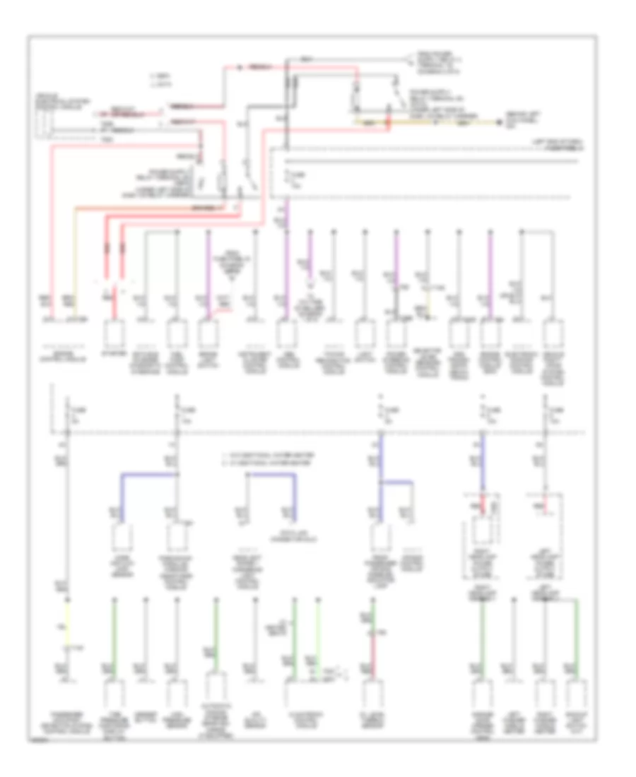 Power Distribution Wiring Diagram (3 of 5) for Volkswagen Eos Komfort 2012