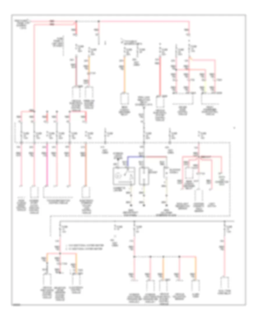 Power Distribution Wiring Diagram 4 of 5 for Volkswagen Eos Komfort 2012