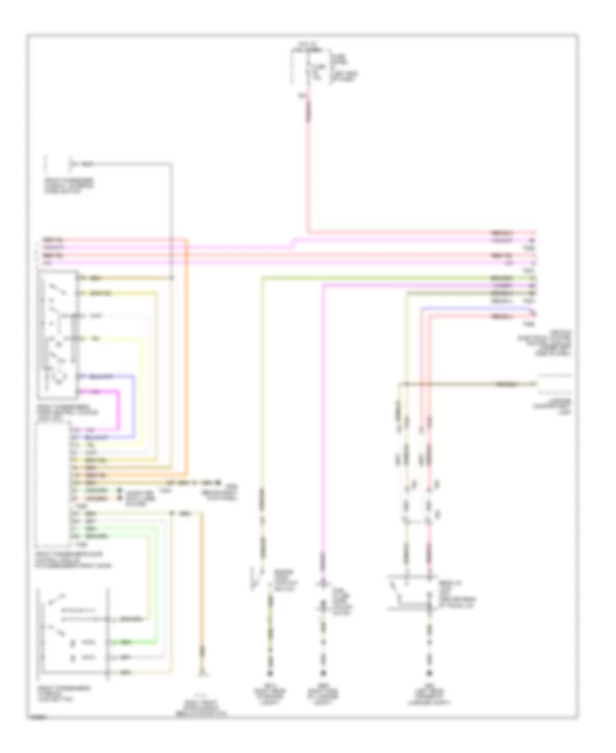 Power Door Locks Wiring Diagram (2 of 2) for Volkswagen Eos Komfort 2012