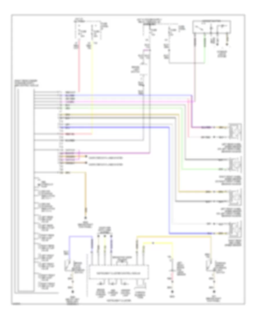 Anti lock Brakes Wiring Diagram without ESP for Volkswagen Jetta S 2009