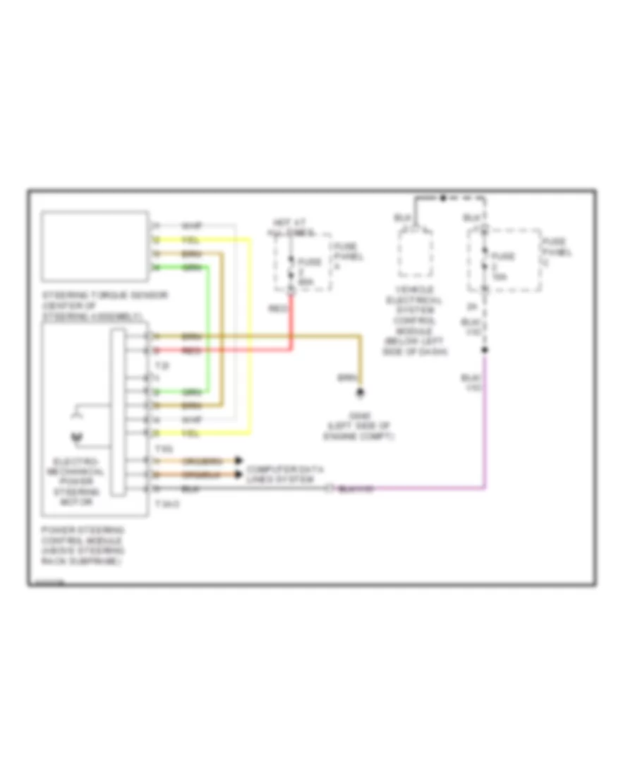 Electronic Power Steering Wiring Diagram for Volkswagen Jetta S 2009