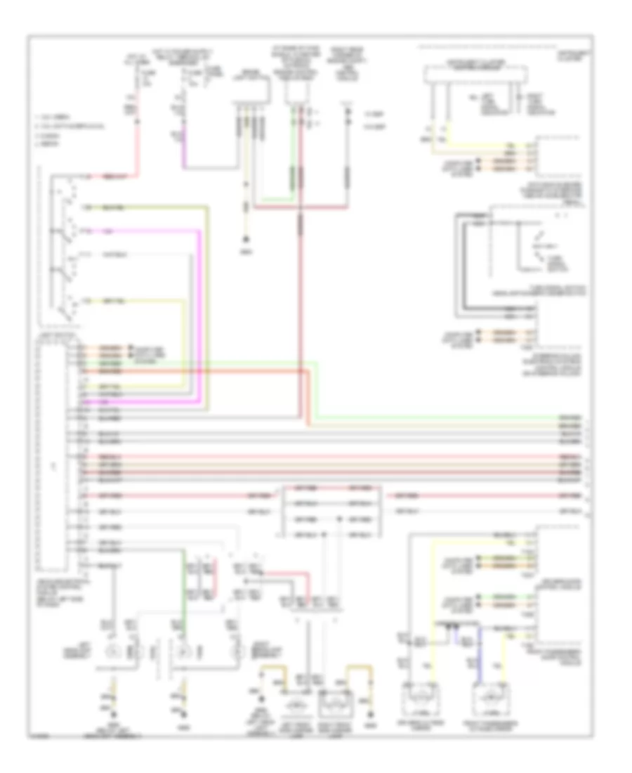 Exterior Lamps Wiring Diagram 1 of 2 for Volkswagen Jetta S 2009