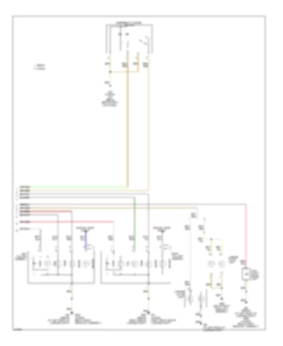 Exterior Lamps Wiring Diagram (2 of 2) for Volkswagen Jetta S 2009