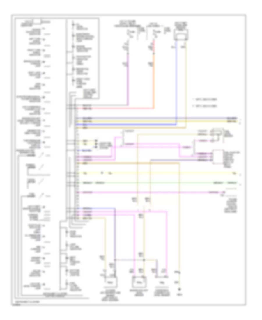 Instrument Cluster Wiring Diagram (1 of 2) for Volkswagen Jetta S 2009