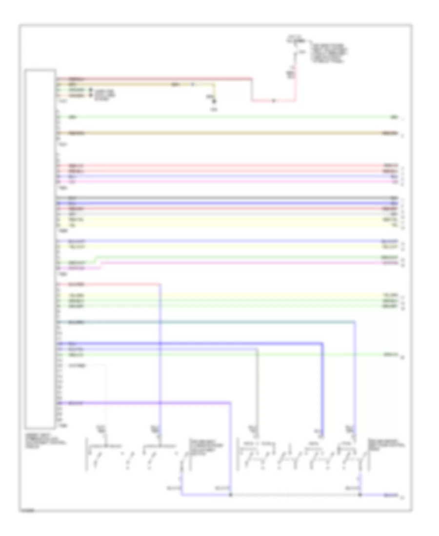 Memory Systems Wiring Diagram 1 of 2 for Volkswagen Jetta S 2009