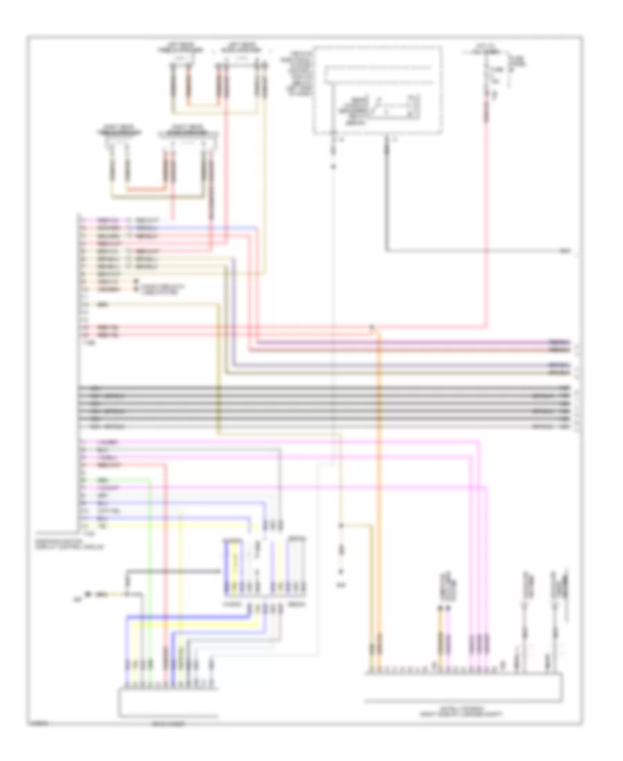 Navigation Wiring Diagram without Amplifier 1 of 2 for Volkswagen Jetta S 2009