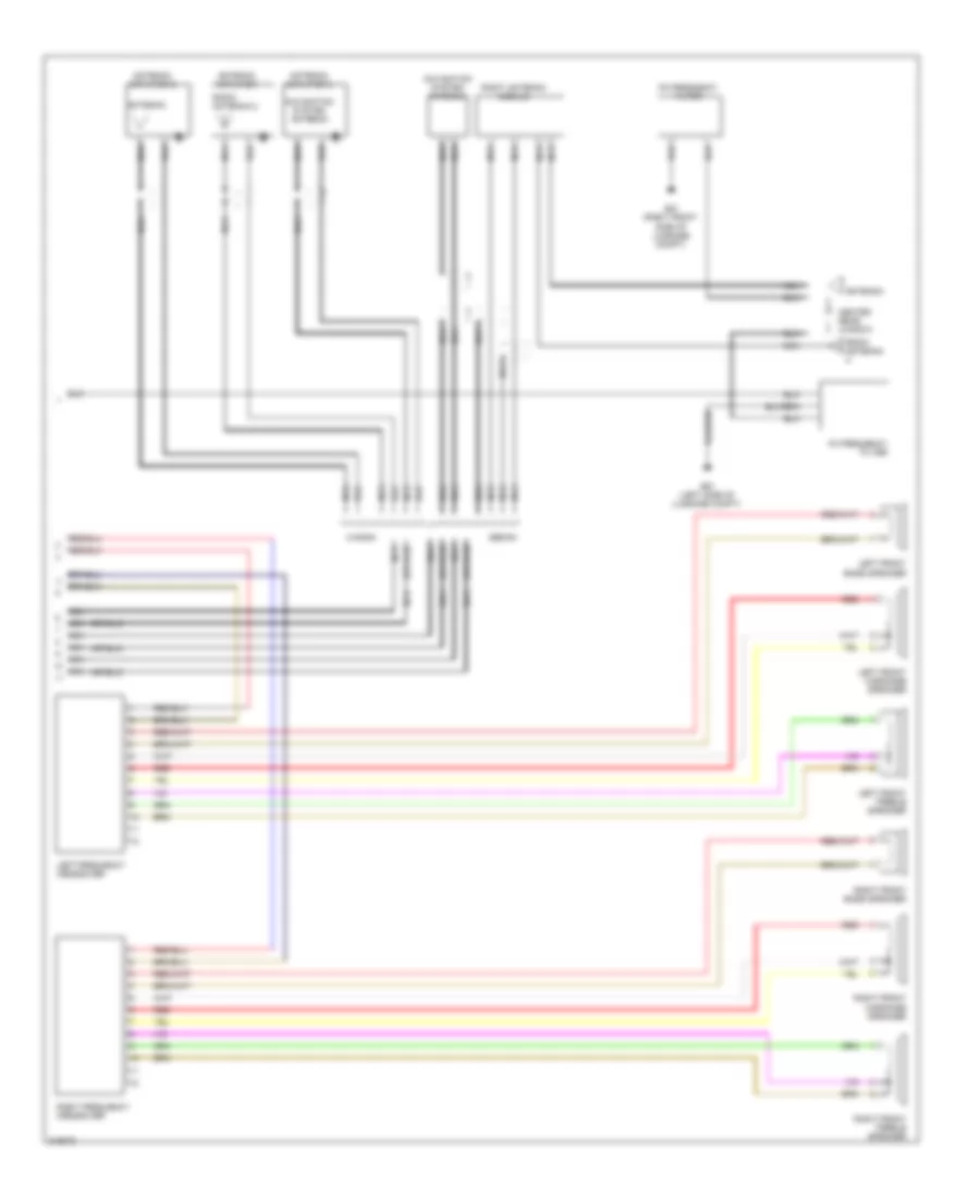 Navigation Wiring Diagram without Amplifier 2 of 2 for Volkswagen Jetta S 2009