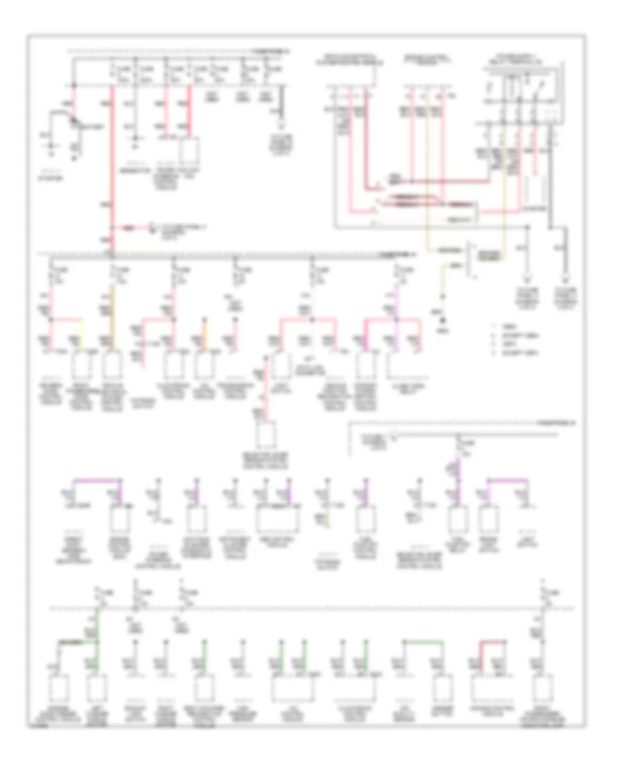 Power Distribution Wiring Diagram 1 of 3 for Volkswagen Jetta S 2009