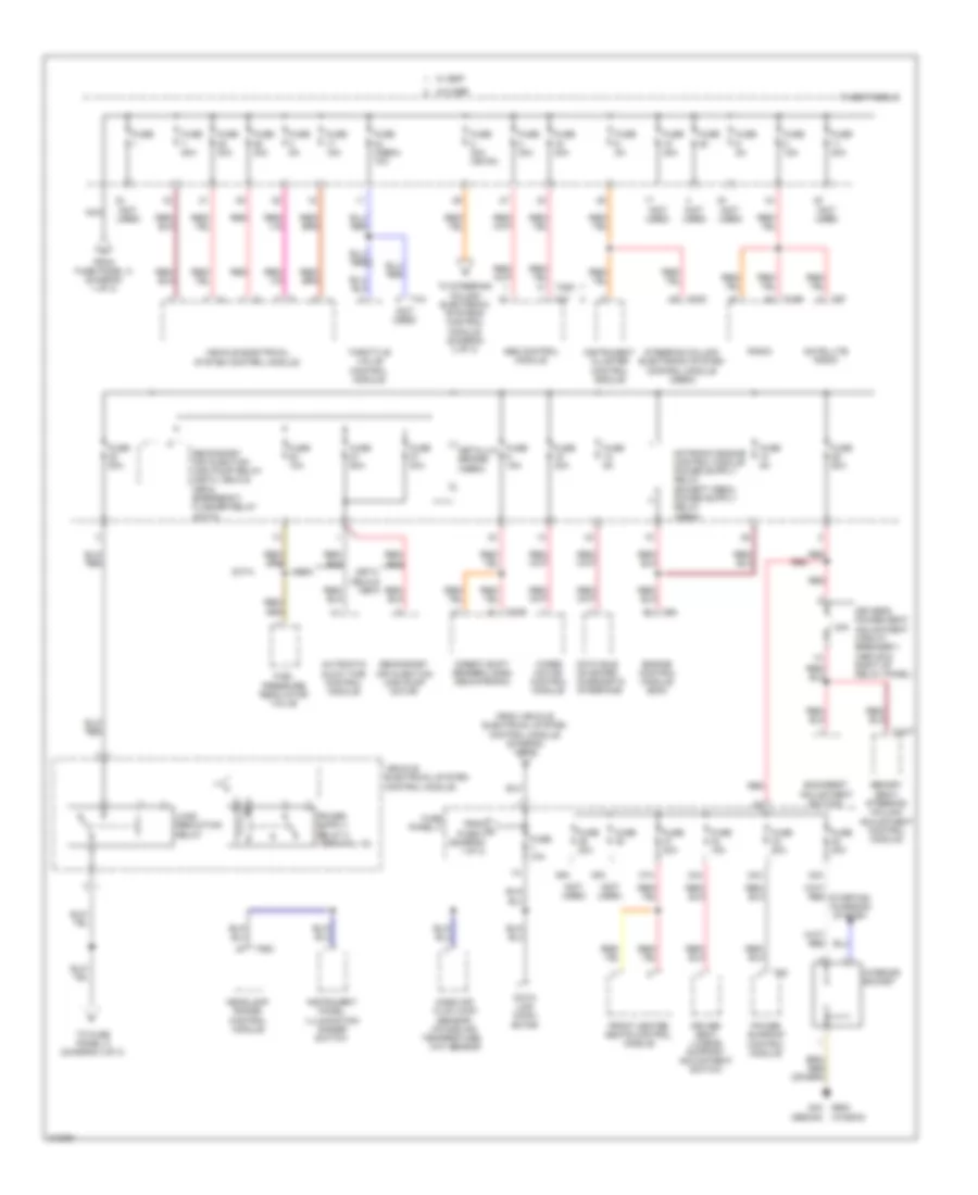 Power Distribution Wiring Diagram (2 of 3) for Volkswagen Jetta S 2009