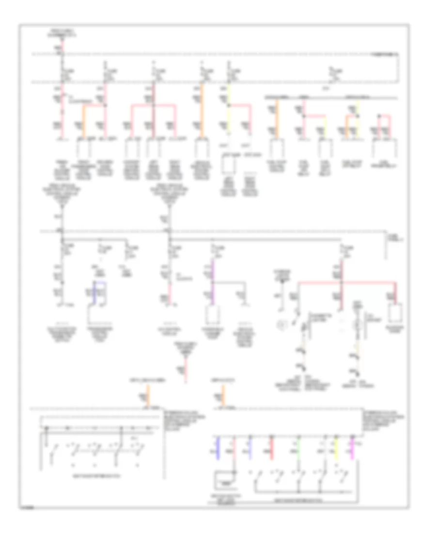 Power Distribution Wiring Diagram (3 of 3) for Volkswagen Jetta S 2009