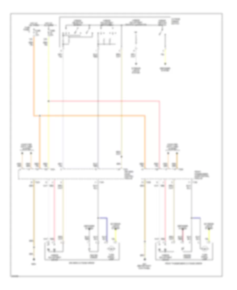 Power Mirrors Wiring Diagram for Volkswagen Jetta S 2009