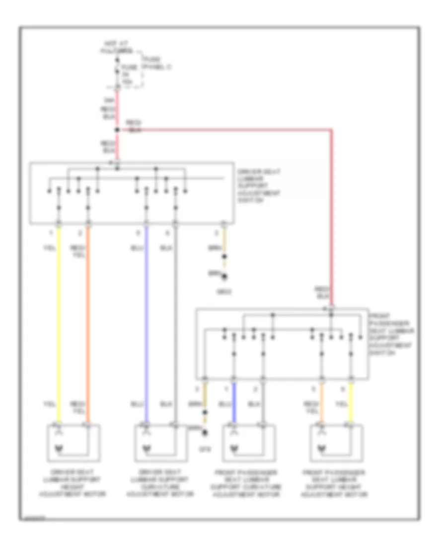 Lumbar Wiring Diagram for Volkswagen Jetta S 2009