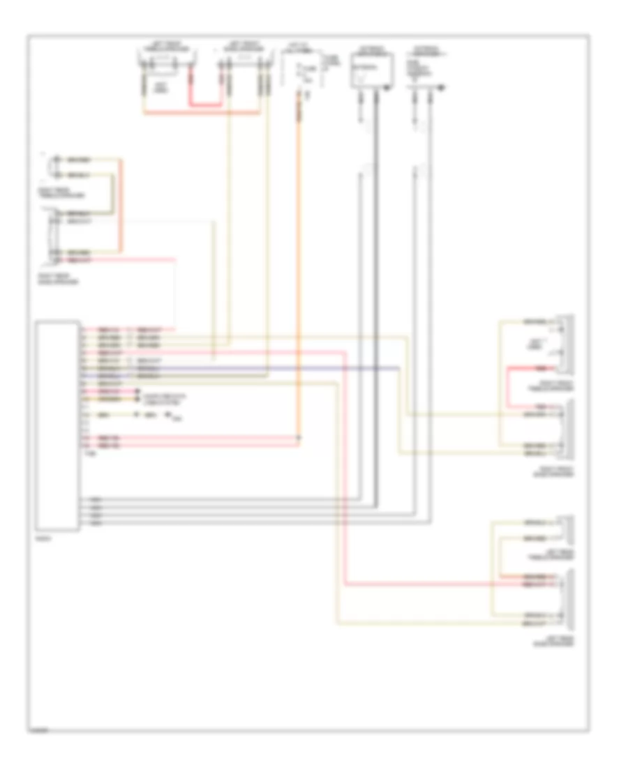 8 Speaker System Wiring Diagram for Volkswagen Jetta S 2009