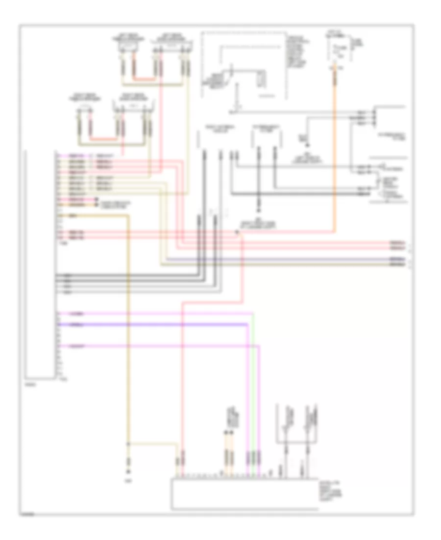 Premium Radio Wiring Diagram, without Digital Sound System (1 of 2) for Volkswagen Jetta S 2009