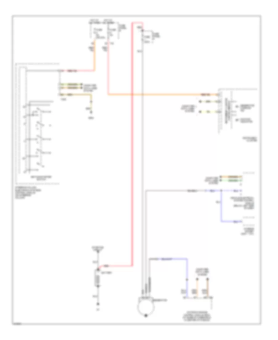 2.5L, Charging Wiring Diagram for Volkswagen Jetta S 2009