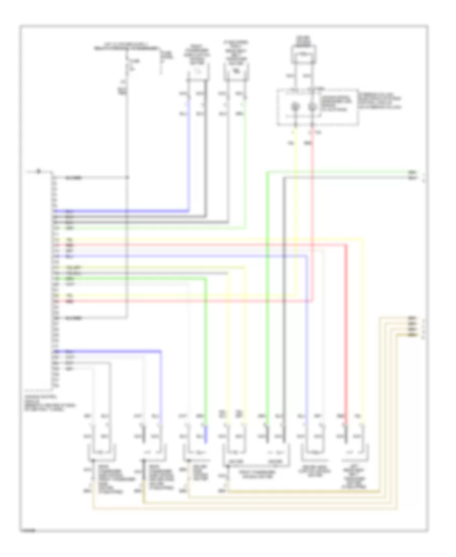 Supplemental Restraints Wiring Diagram Canada with Head Air Bag 1 of 2 for Volkswagen Jetta S 2009