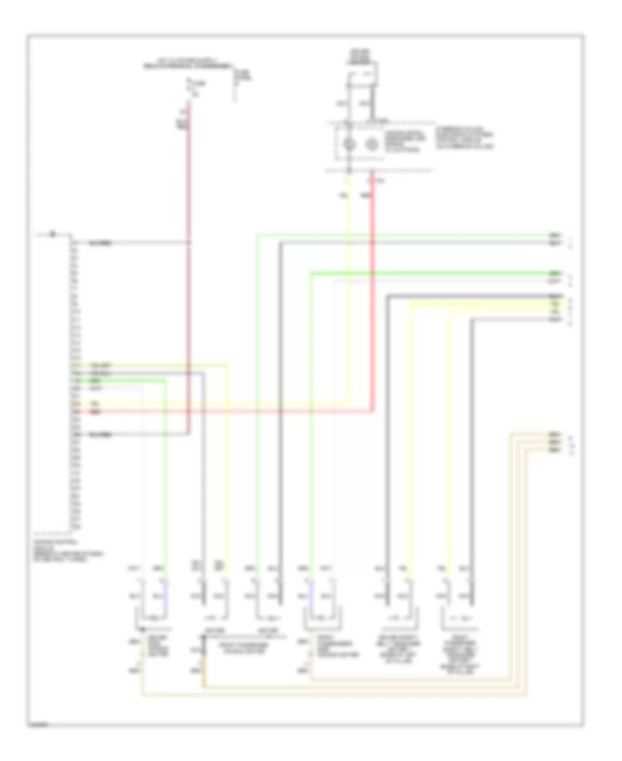 Supplemental Restraints Wiring Diagram Canada without Head Air Bag 1 of 2 for Volkswagen Jetta S 2009