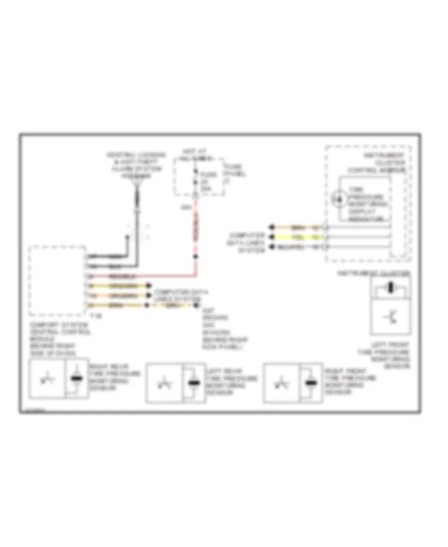 Tire Pressure Monitoring Wiring Diagram for Volkswagen Jetta S 2009