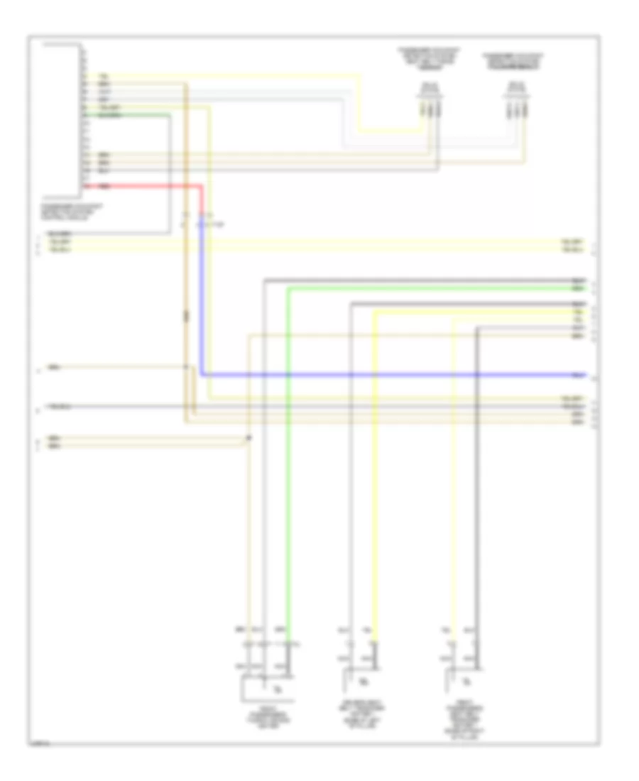 Supplemental Restraints Wiring Diagram 2 of 3 for Volkswagen Eos Lux 2012