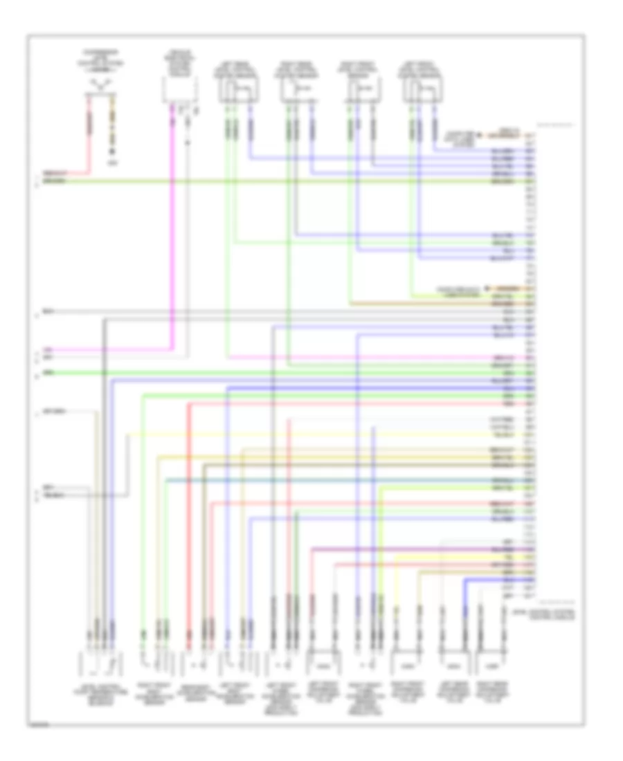Level Control Wiring Diagram 2 of 2 for Volkswagen Touareg 2004