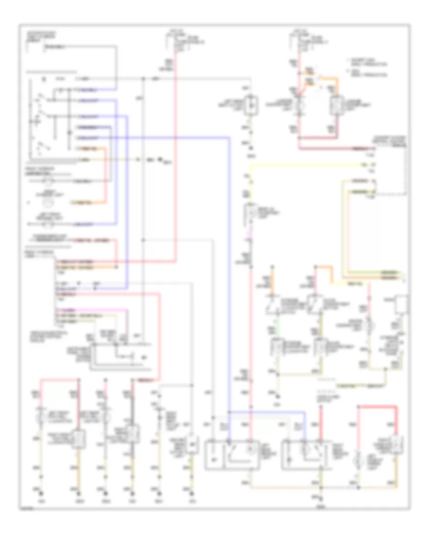 Courtesy Lamps Wiring Diagram 1 of 2 for Volkswagen Touareg 2004