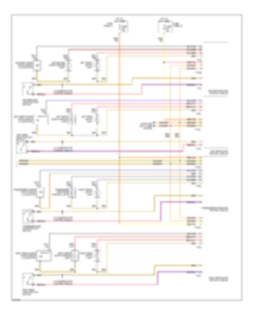 Courtesy Lamps Wiring Diagram 2 of 2 for Volkswagen Touareg 2004