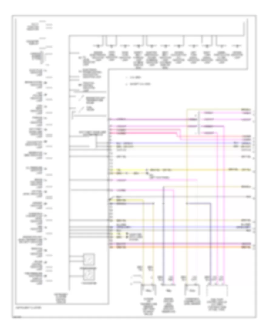 Instrument Cluster Wiring Diagram 1 of 2 for Volkswagen Golf 2012