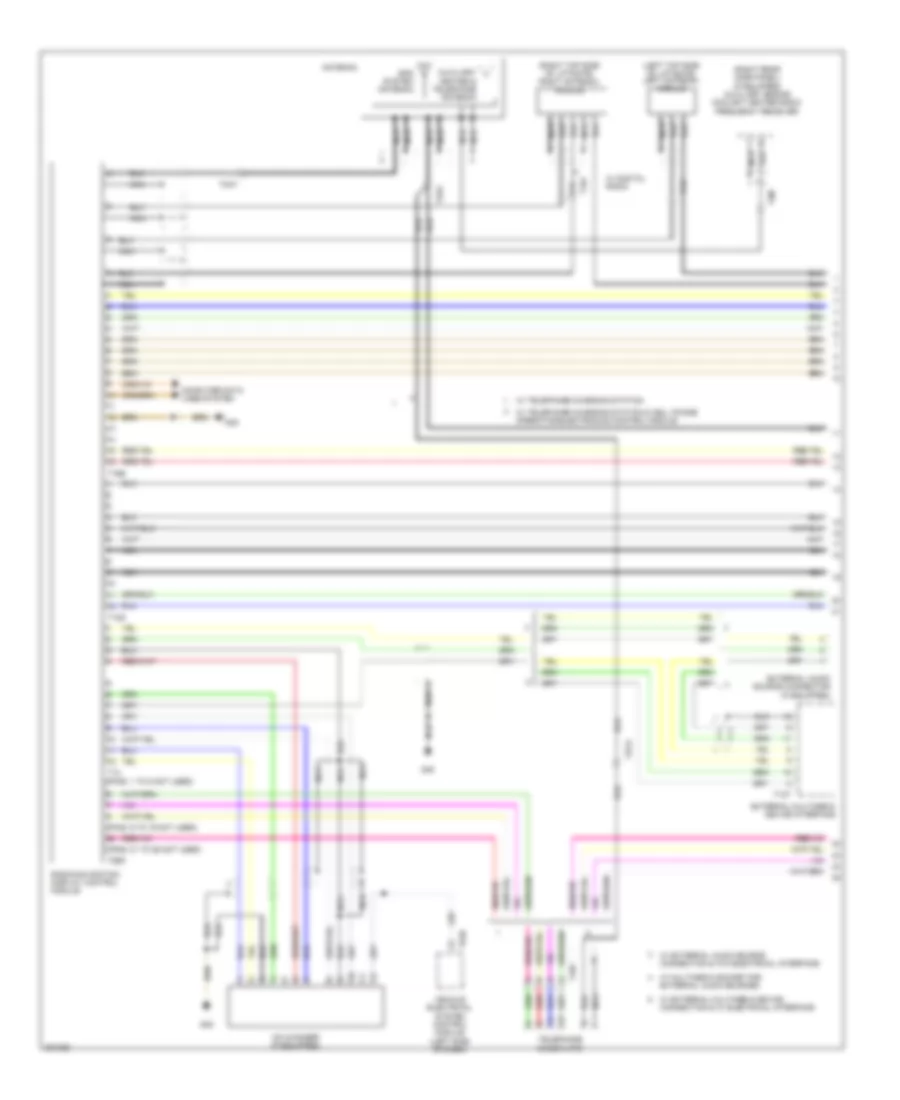Navigation Wiring Diagram with Amplifier 1 of 3 for Volkswagen Golf 2012