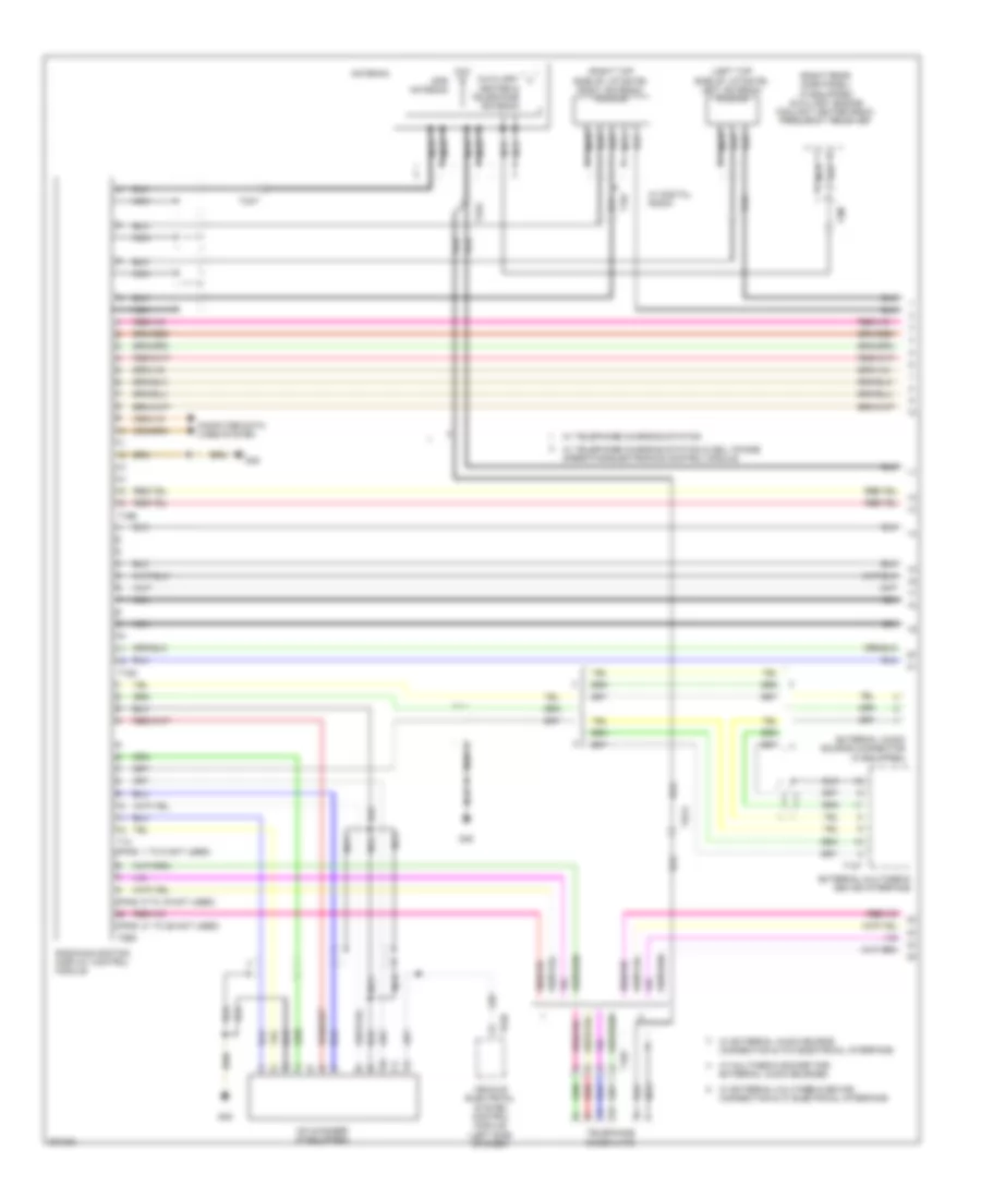Navigation Wiring Diagram without Amplifier 1 of 3 for Volkswagen Golf 2012