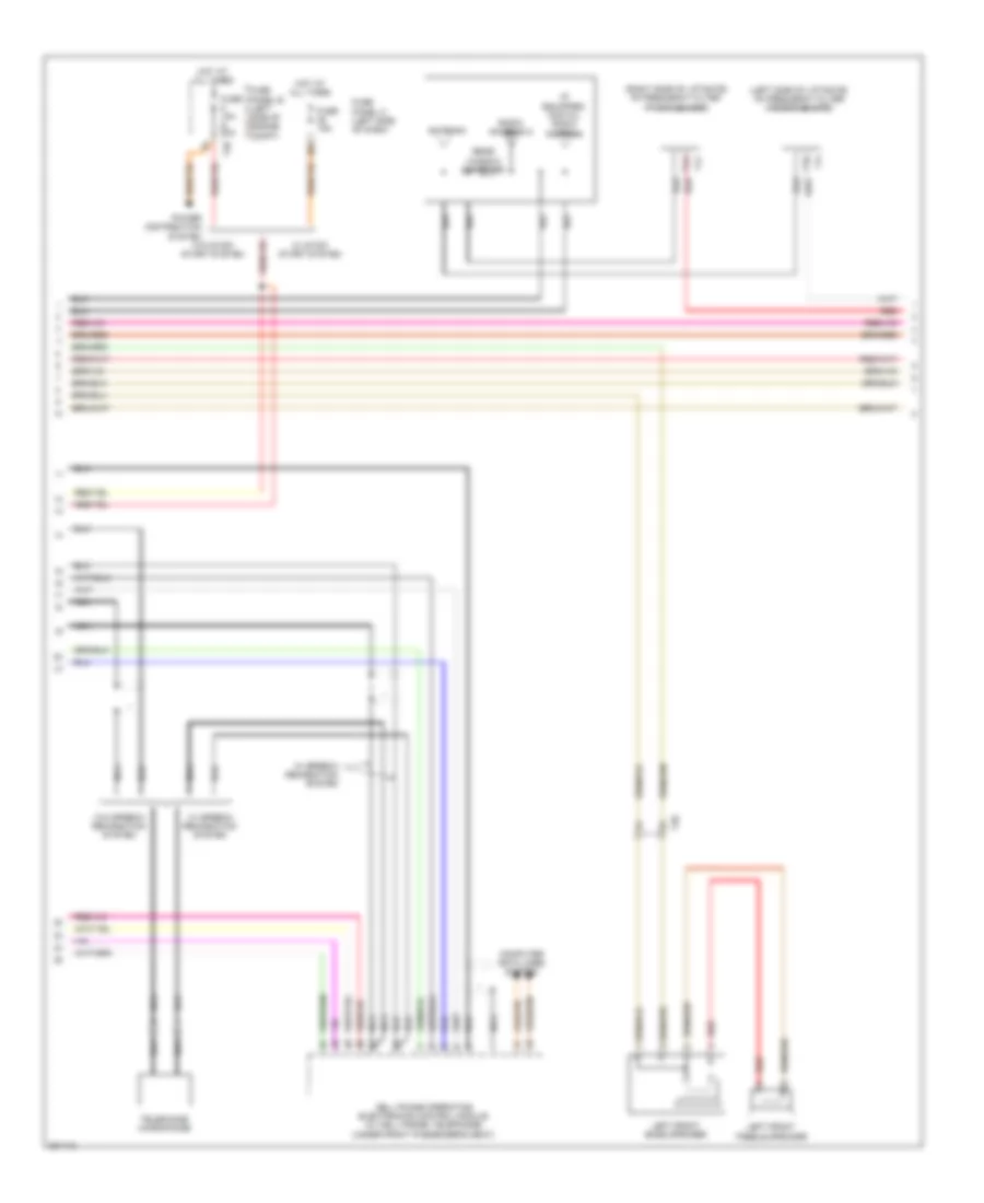 Radio Wiring Diagram, without Amplifier (2 of 3) for Volkswagen Golf 2012