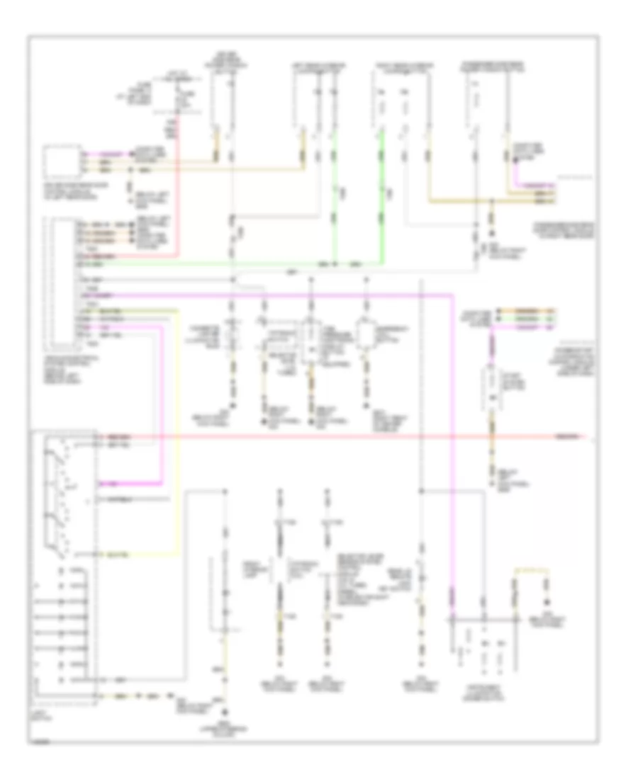 Instrument Illumination Wiring Diagram 1 of 2 for Volkswagen Passat S 2014