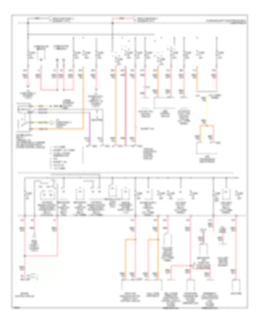 Power Distribution Wiring Diagram (3 of 4) for Volkswagen Passat S 2014