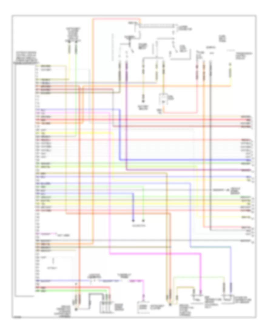 2 0L Engine Performance Wiring Diagrams 1 of 2 for Volkswagen Golf III GL 1993