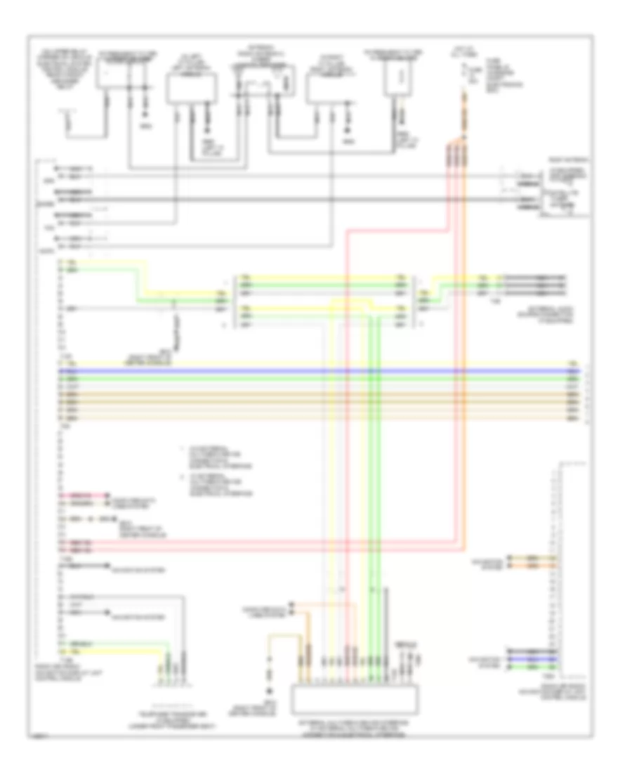 Navigation Wiring Diagram, with Amplifier (1 of 2) for Volkswagen Passat SEL Premium 2014