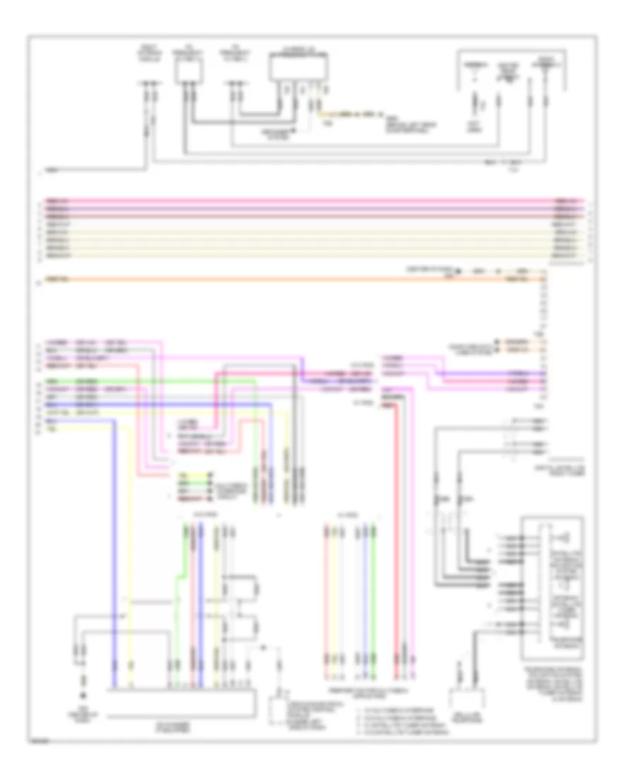 Navigation Wiring Diagram, without Amplifier (2 of 3) for Volkswagen GTI 2.0T 2012