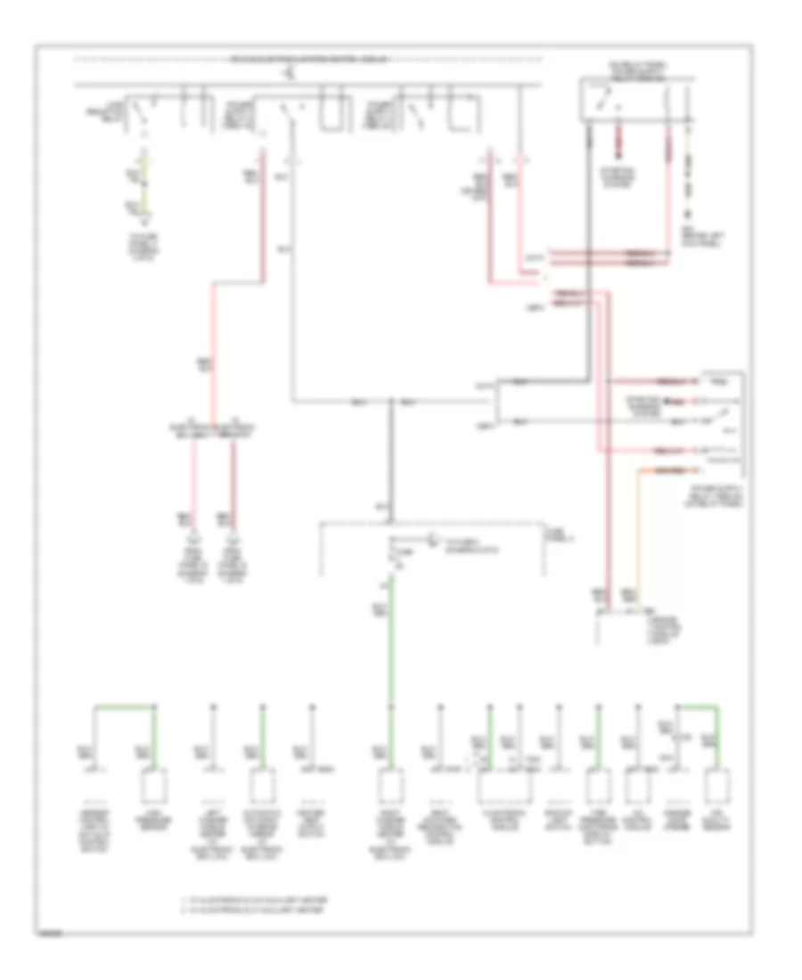 Power Distribution Wiring Diagram (5 of 6) for Volkswagen GTI 2.0T 2012