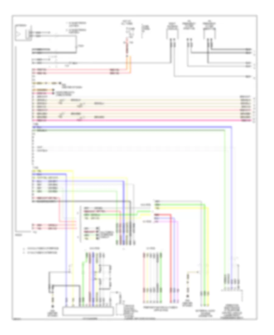 Base Radio Wiring Diagram, without Navigation (1 of 2) for Volkswagen GTI 2.0T 2012