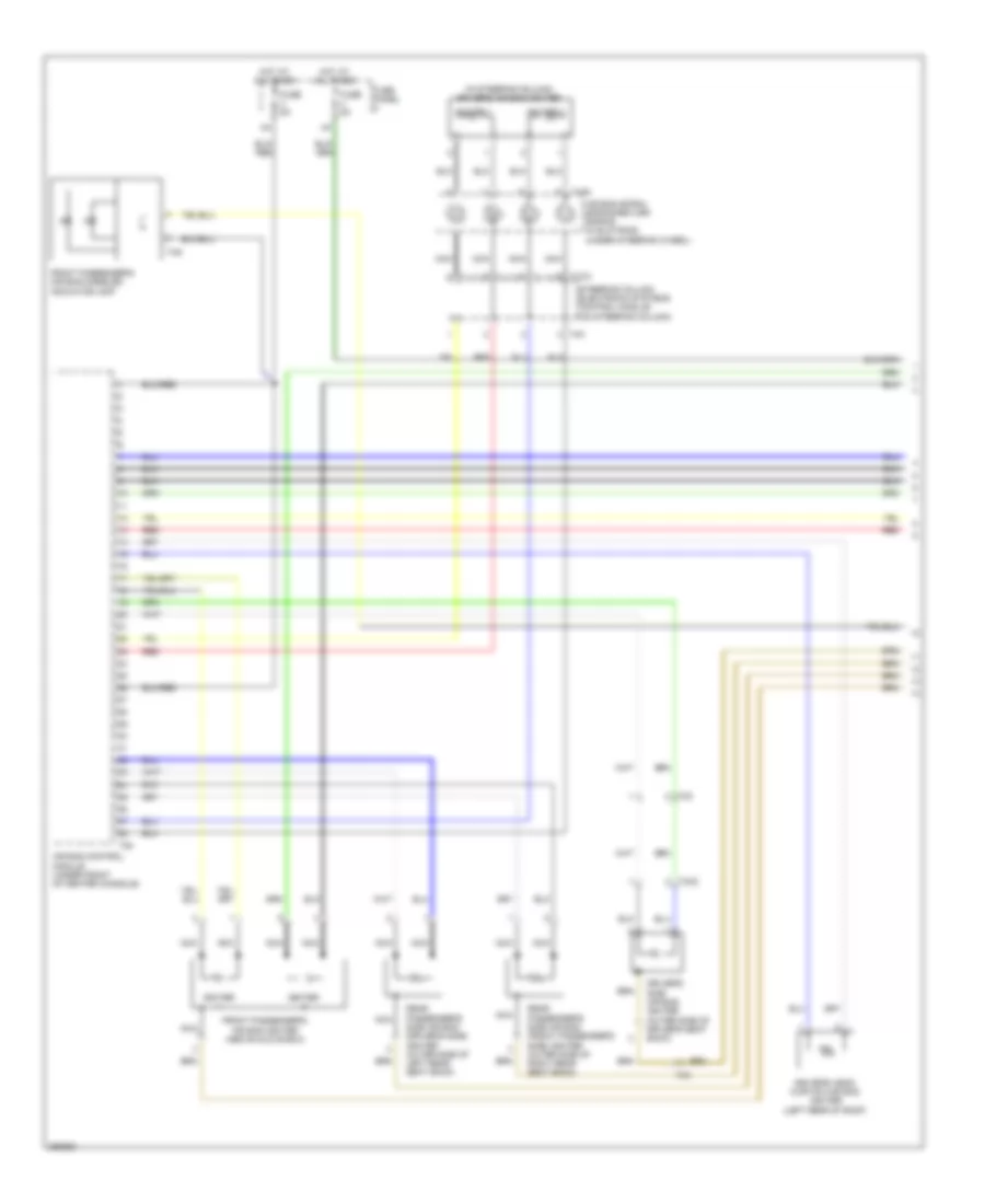 Supplemental Restraints Wiring Diagram 1 of 3 for Volkswagen GTI 2 0T 2012