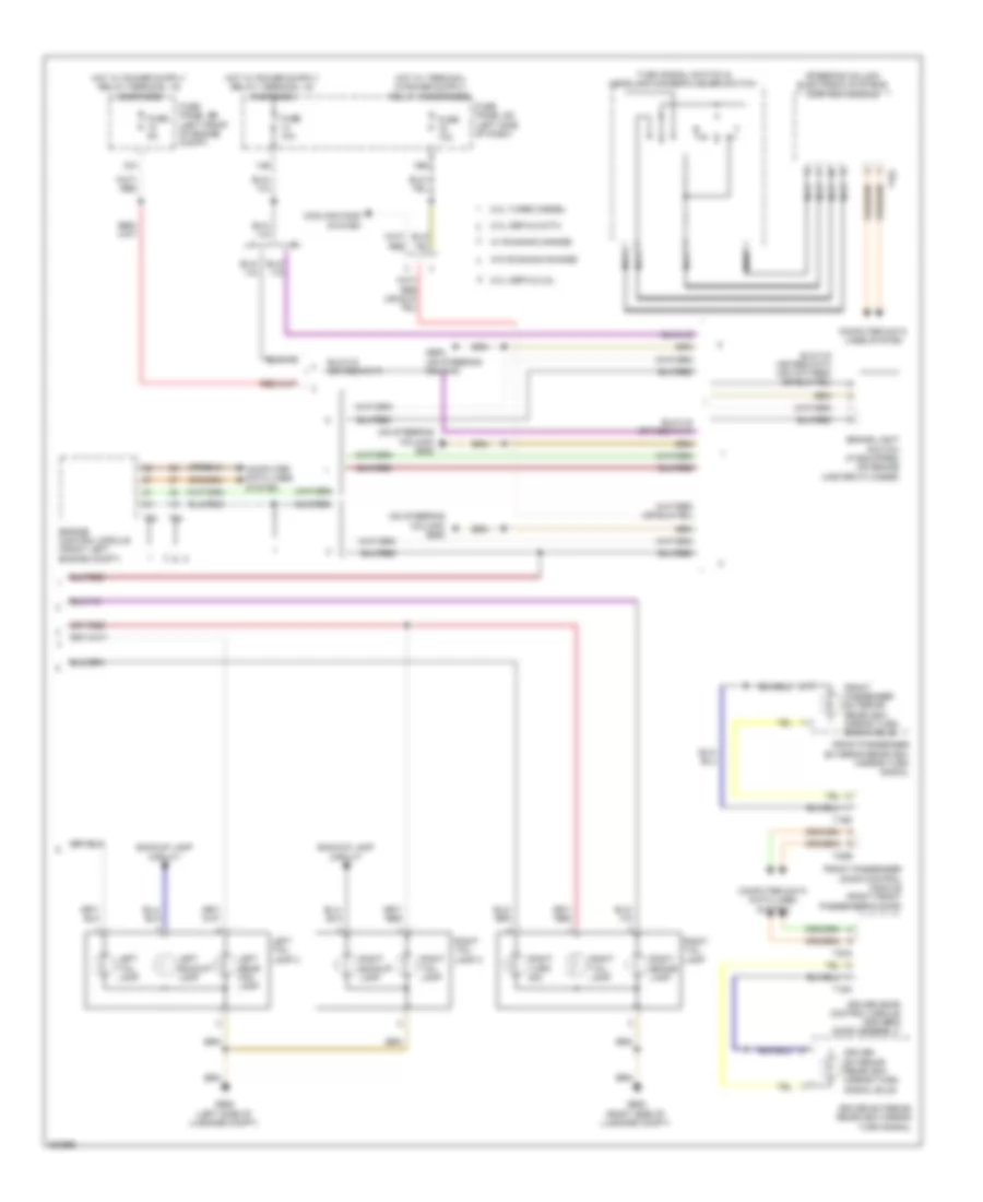 Exterior Lamps Wiring Diagram with High Equipment 2 of 2 for Volkswagen Jetta GLI 2012