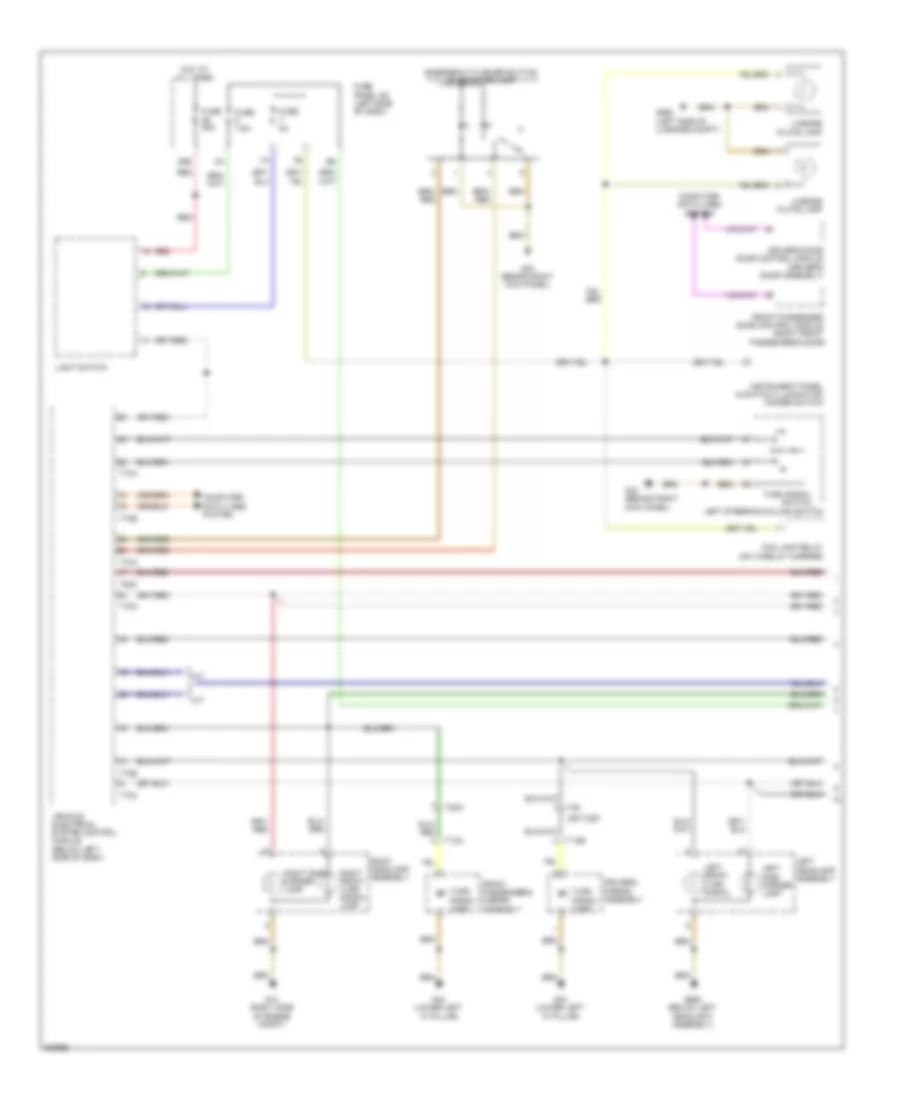 Exterior Lamps Wiring Diagram, with Low Equipment (1 of 2) for Volkswagen Jetta GLI 2012