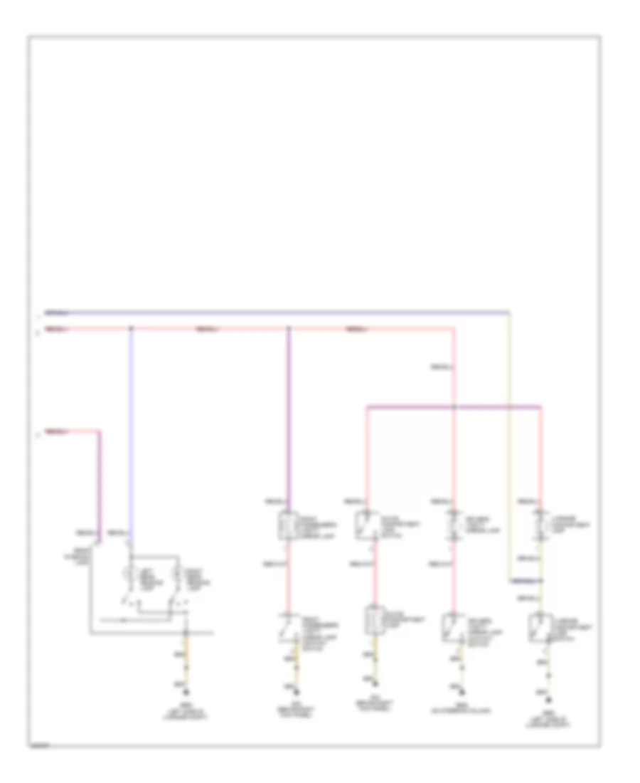 Courtesy Lamps Wiring Diagram with Low Equipment 3 of 3 for Volkswagen Jetta GLI 2012