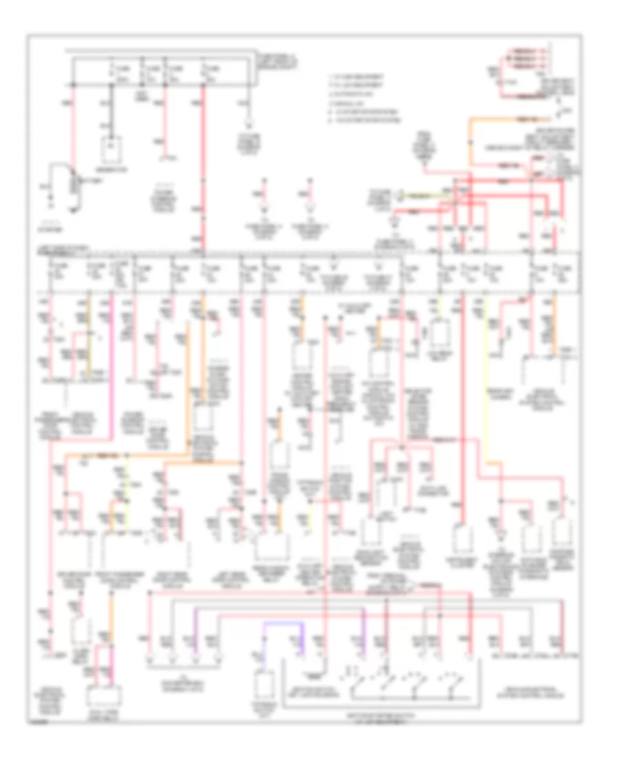 Power Distribution Wiring Diagram 1 of 5 for Volkswagen Jetta GLI 2012