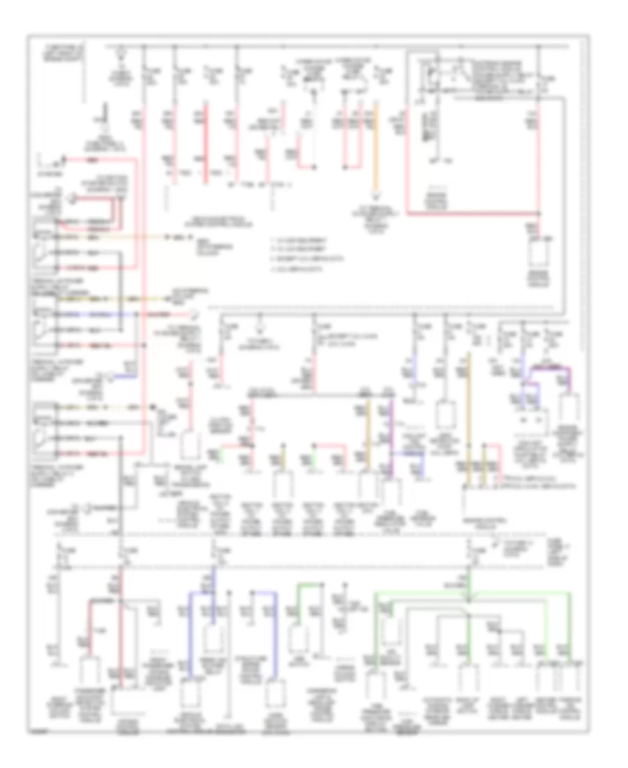 Power Distribution Wiring Diagram (2 of 5) for Volkswagen Jetta GLI 2012