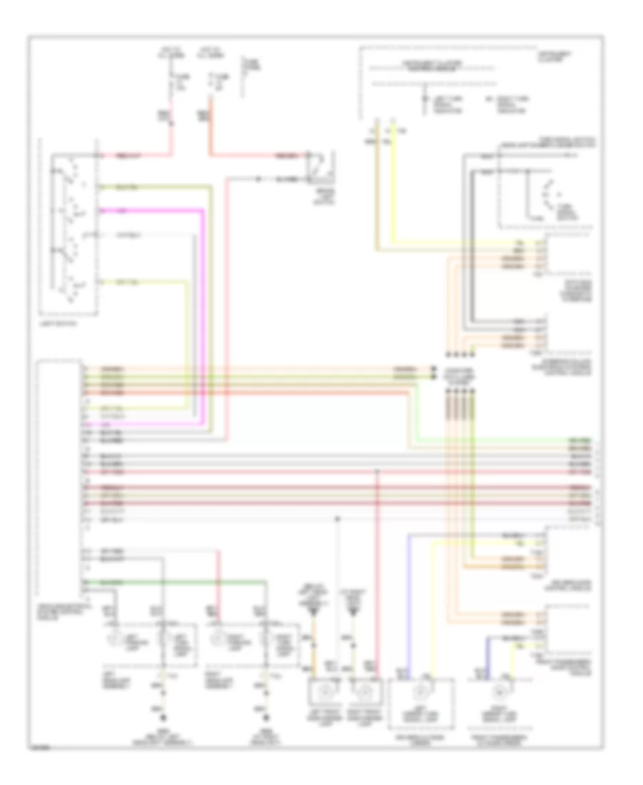 Exterior Lamps Wiring Diagram, Late Production (1 of 2) for Volkswagen Jetta 2.5 2005