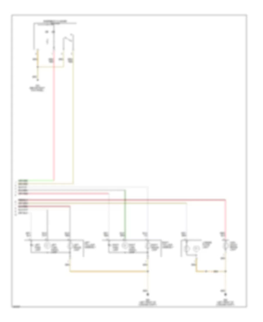 Exterior Lamps Wiring Diagram, Late Production (2 of 2) for Volkswagen Jetta 2.5 2005