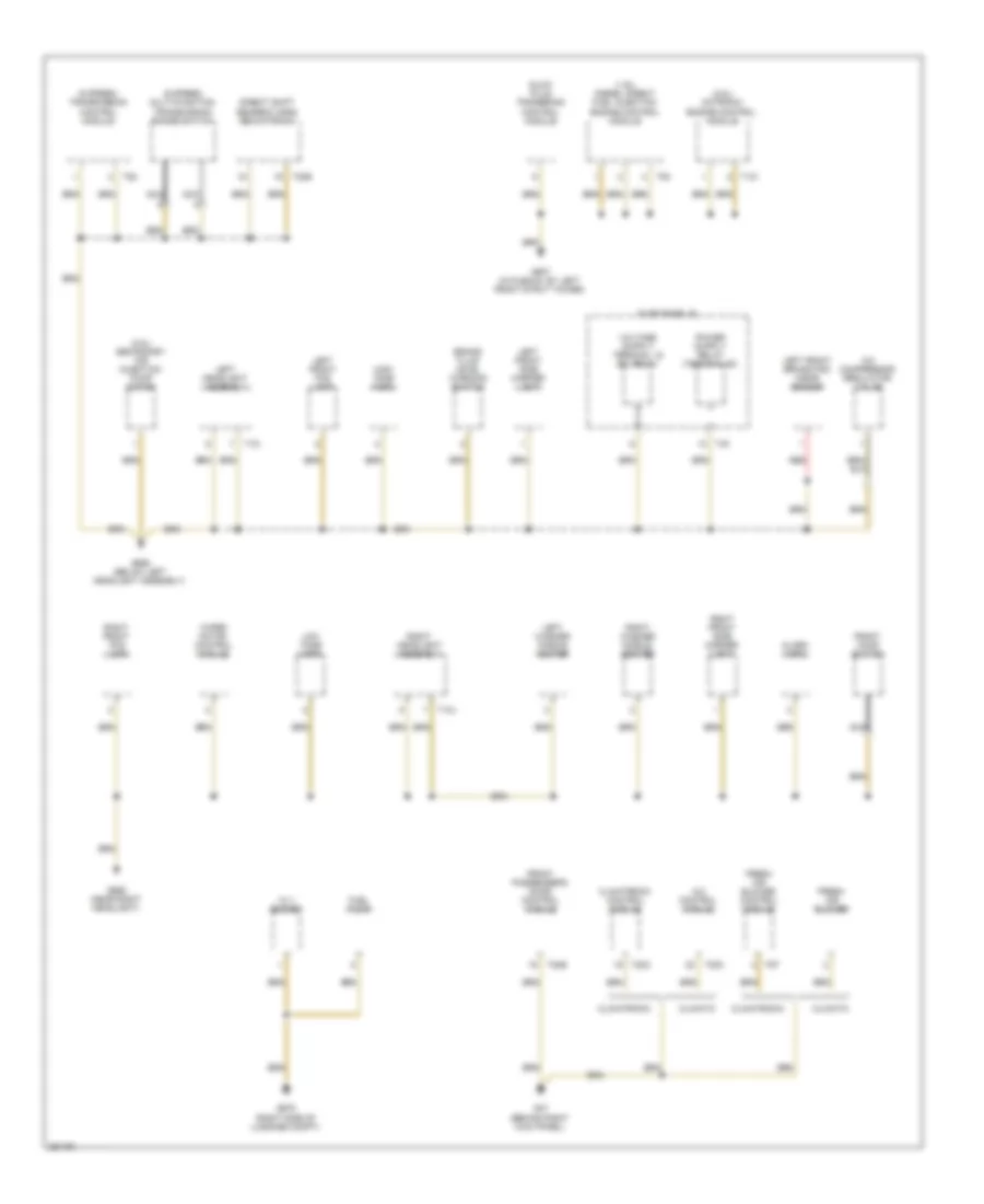 Ground Distribution Wiring Diagram, Late Production (2 of 3) for Volkswagen Jetta 2.5 2005