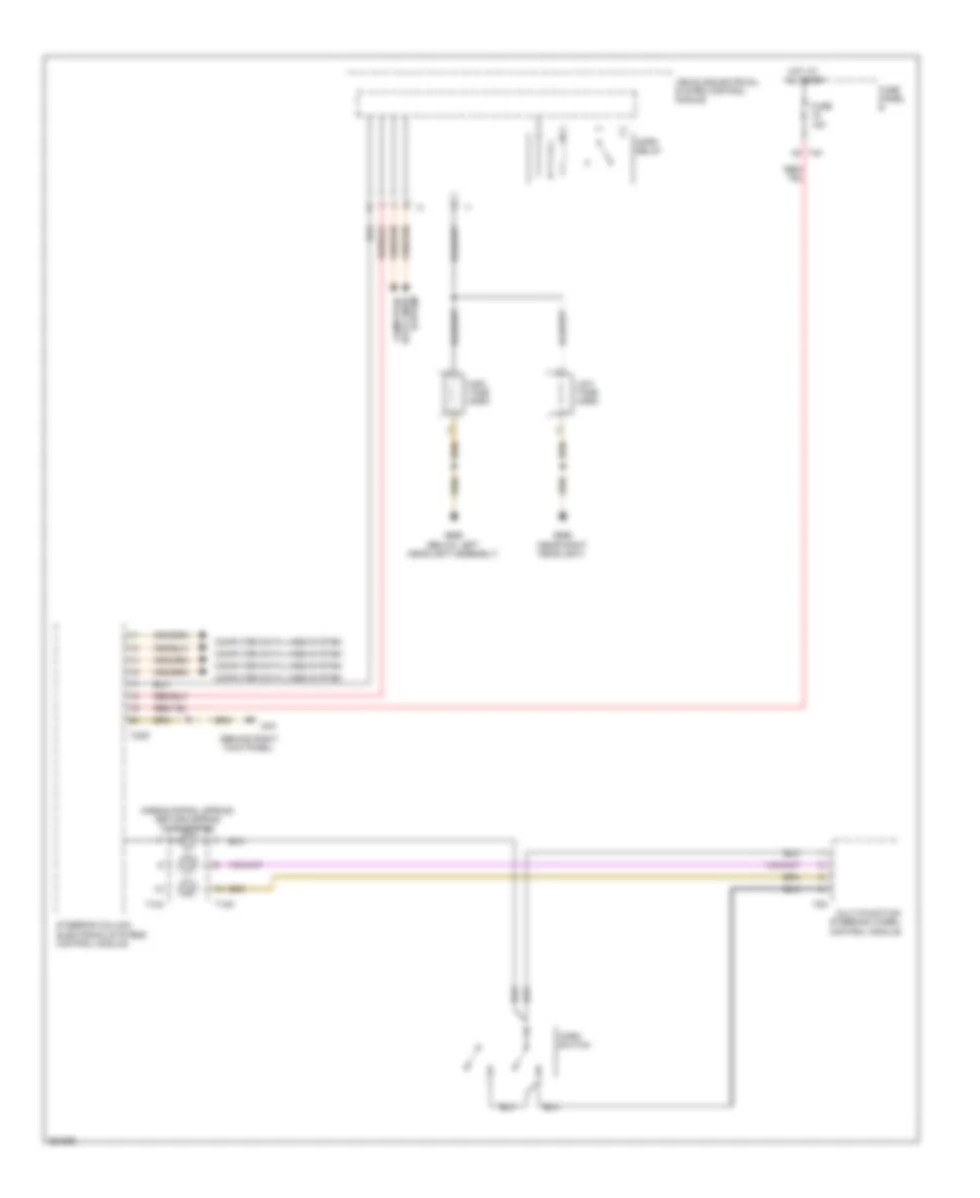 Horn Wiring Diagram, Late Production for Volkswagen Jetta 2.5 2005