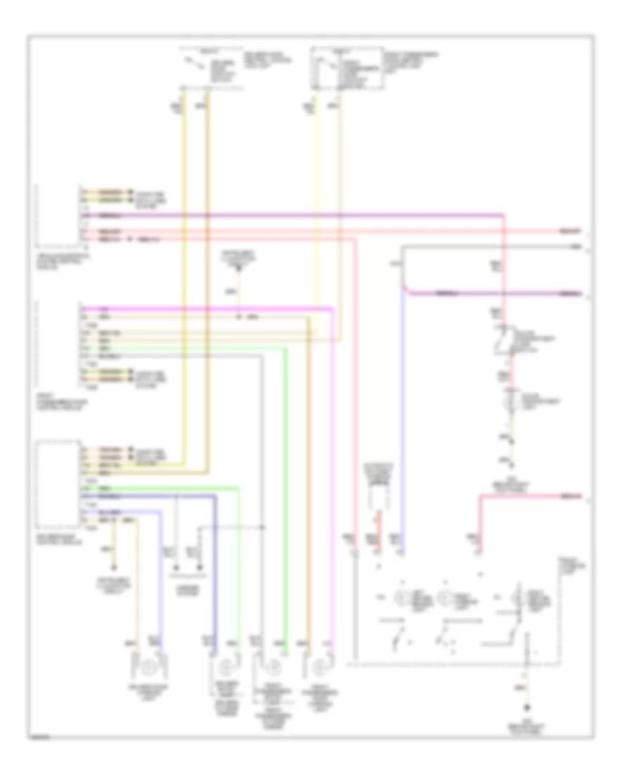 Courtesy Lamps Wiring Diagram Late Production 1 of 2 for Volkswagen Jetta 2 5 2005