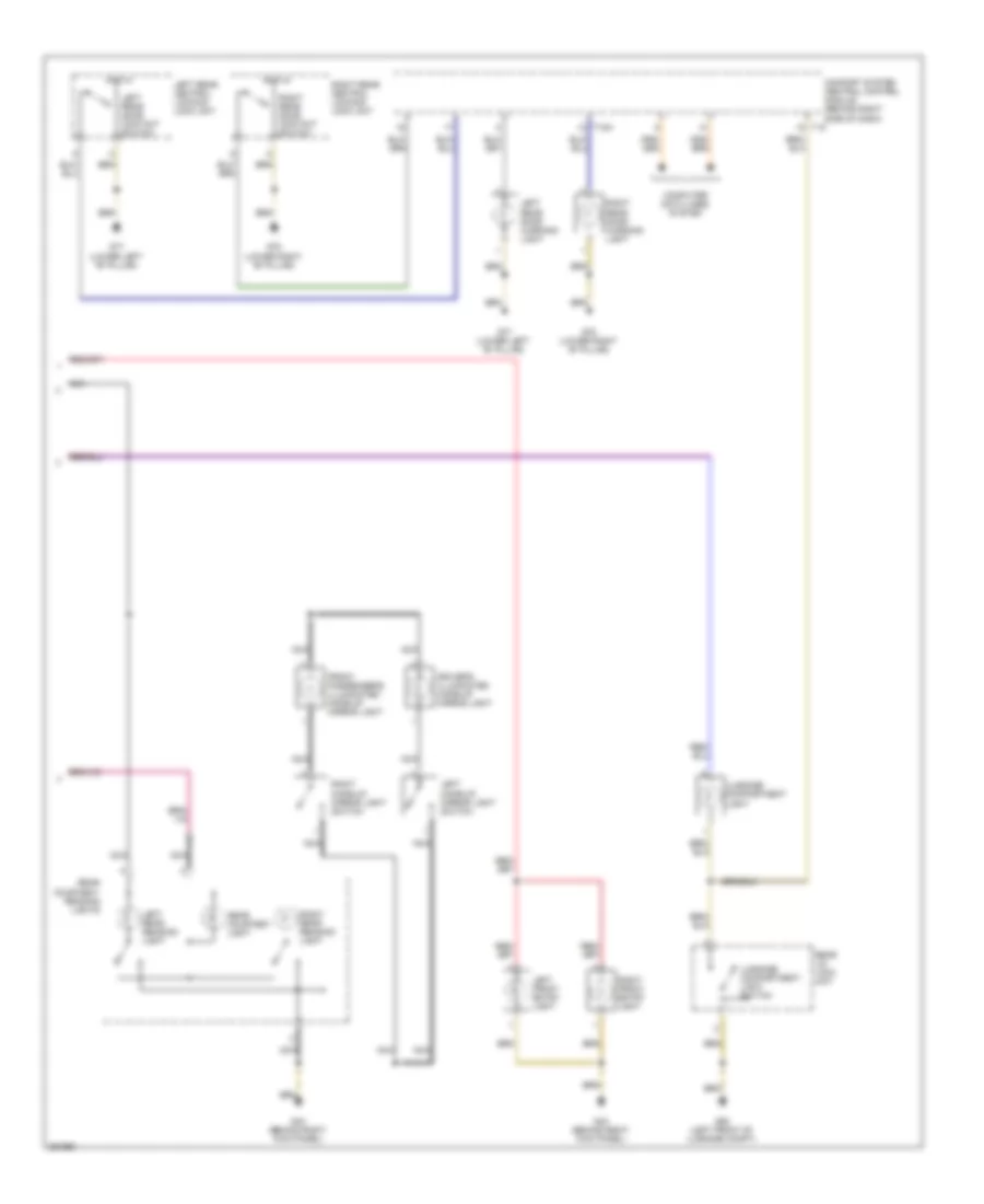 Courtesy Lamps Wiring Diagram, Late Production (2 of 2) for Volkswagen Jetta 2.5 2005